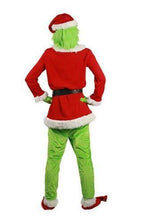 Laden Sie das Bild in den Galerie-Viewer, The Grinch Der Grinch Weihnachtsmann Weihnachtskleid Cosplay Kostüm