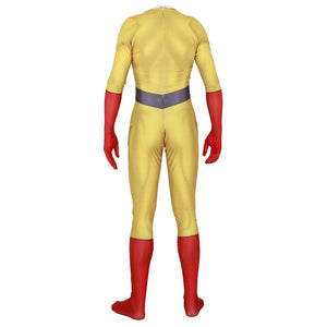 One Punch Man Hero Saitama Print Jumpsuit Cosplay Kostüm