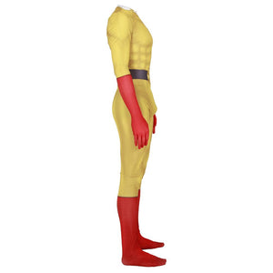 One Punch Man Hero Saitama Print Jumpsuit Cosplay Kostüm