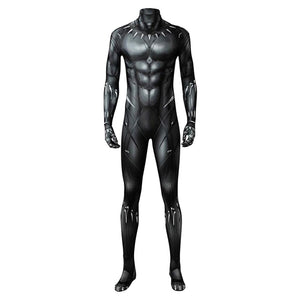 Marvel 2018 Black Panther T'Challa Junpsuit Full Set Cosplay Kostüm