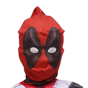 Kinder Marvel Deadpool Jumpsuit Maske Cosplay Kostüm Karneval