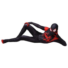Laden Sie das Bild in den Galerie-Viewer, Miles Morales Spider-Man: Into the Spider-Verse Spider-Man: A New Universe Jumpsuit Cosplay Kostüm für Erwachsene