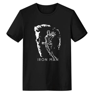 Avengers 4 Endgame Avengers Tony Stark Iron Man Top Tee T-Shirt Kurzarm Rundhals Unisex Sommer