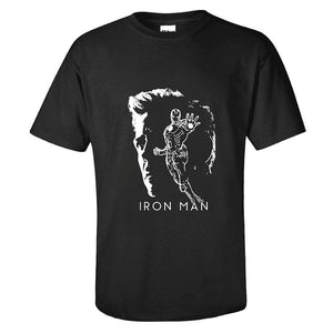 Avengers 4 Endgame Avengers Tony Stark Iron Man Top Tee T-Shirt Kurzarm Rundhals Unisex Sommer