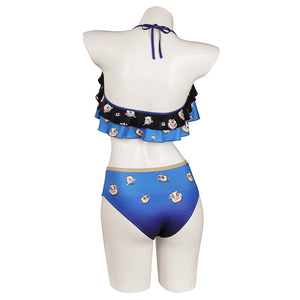 Demon Slayer Inosuke Hashibira Bikini Badeanzug Outfits Sommer 2 teilige Bademode