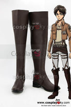 Laden Sie das Bild in den Galerie-Viewer, Shingeki no Kyojin Attack on Titan Eren Jaeger Cosplay Schuhe Stiefel Maßarbeit