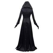 Laden Sie das Bild in den Galerie-Viewer, Resident Evil Village Bela Dimitrescu Schwarz Kleid Cosplay Kostüm Vampire Kleid