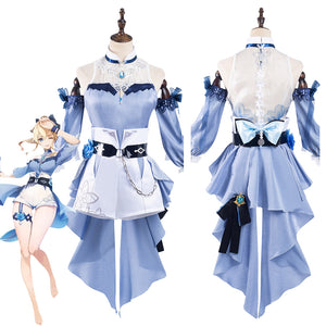 Genshin Impact Qin Cosplay Kostüm Halloween Karneval Outfits