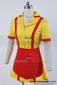 2 Broke Girls Max Caroline Kellnerinnen Uniform Kleid Cosplay Kostüm Karnival für Party Mottoparty