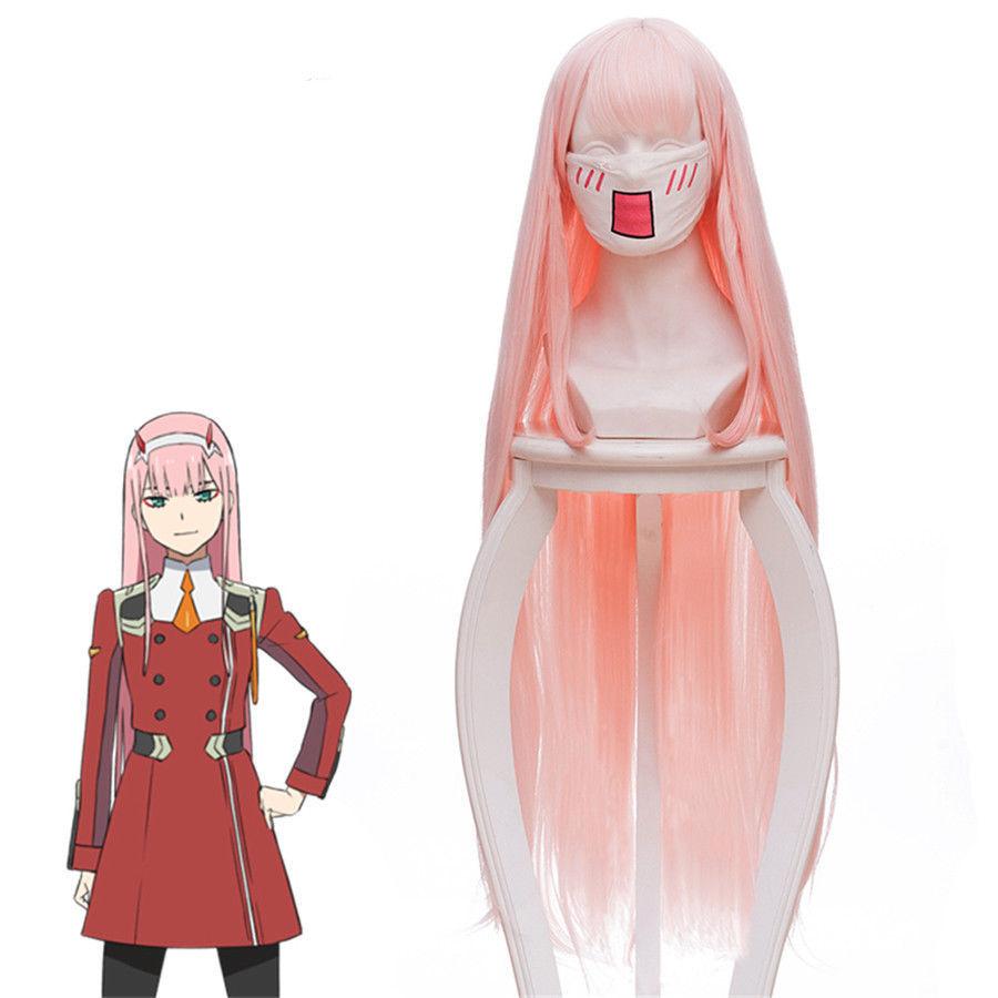 DitF Darling in the Franxx Code 002 Zero Two Perücke Cosplay Perücke