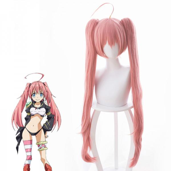 That Time I Got Reincarnated as a Slime Meine Wiedergeburt als Schleim in einer anderen Welt Milim Perücke Cosplay Perücke Rosa