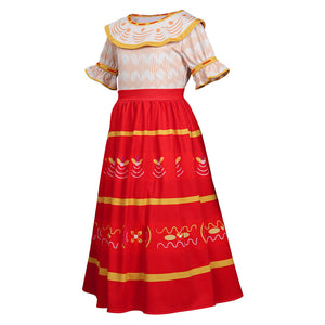 Encanto Dolores Madrigal Outfits Cosplay Kostüm Halloween Karneval Kleid