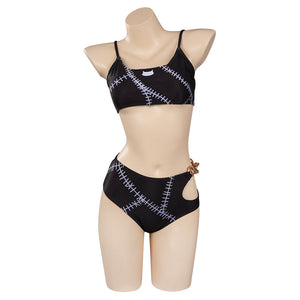 Catwoman Badeanzug Erwachsene Damen Sommer 3tlg. Bademode
