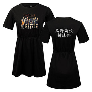 Anime Haikyuu Cosplay Karasuno High Volleyball Team Kleid für Mädchen Sommer Kleid - cosplaycartde