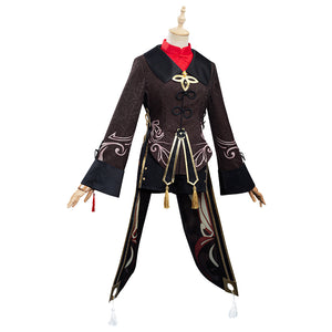 Genshin Impact HuTao Kostüm Cosplay Halloween Karneval Outfits