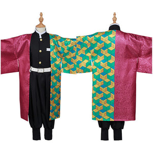 Kinder Kimono Demon Slayer Kimetsu no Yaiba Tomioka Giyuu Cosplay Halloween Karneval Kostüm