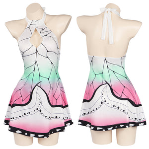 Demon Slayer Kochou Shinobu Sexy Cosplay Bademode Erwachsene Sommer einteiliger Badeanzug