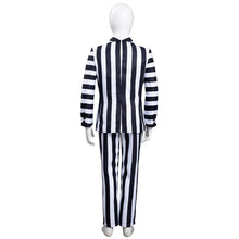 Laden Sie das Bild in den Galerie-Viewer, Kinder Beetlejuice Cosplay Kostüm Stripped Halloween Karneval Anzug