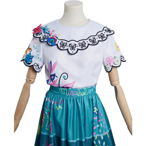 Encanto Mirabel Kleid Cosplay Kostüme Halloween Karneval Outfits