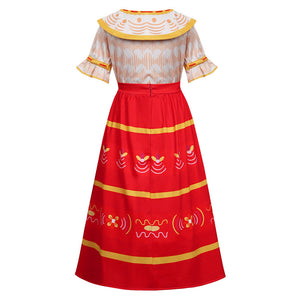 Encanto Dolores Madrigal Outfits Cosplay Kostüm Halloween Karneval Kleid