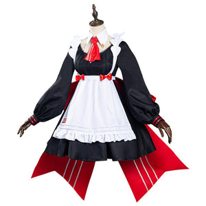 Genshin Impact x KFC Noelle Dienstmädchen Kleid Cosplay Halloween Karneval Kostüm