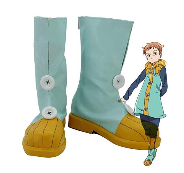 The Seven Deadly Sins die sieben Todsünden King Harlequin Cosplay Schuhe Stiefel