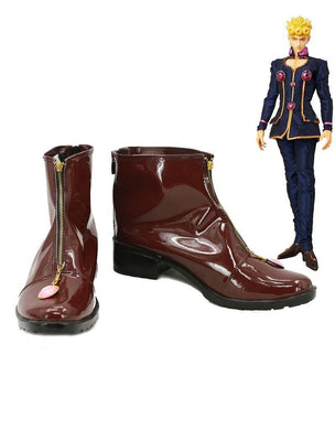 Jotaro Kujo JoJo's Bizarre Adventure: Golden Wind Giorno Giovanna Schuhe Cosplay Schuhe