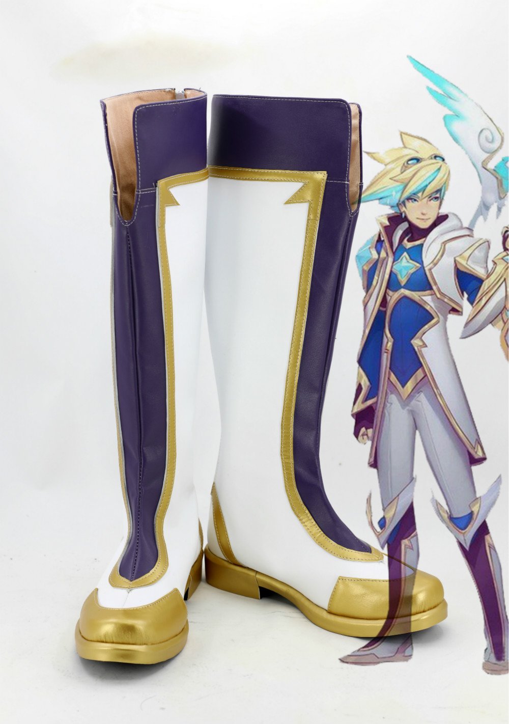 Spiel League of Legends LoL DER VERWEGENE FORSCHER Ezreal Star Guardian Cosplay Schuhe Stiefel