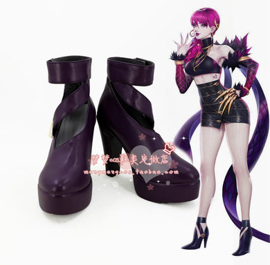 League of Legends Agony's Embrace Evelynn K/DA Skin Haut Cosplay Schuhe Lila