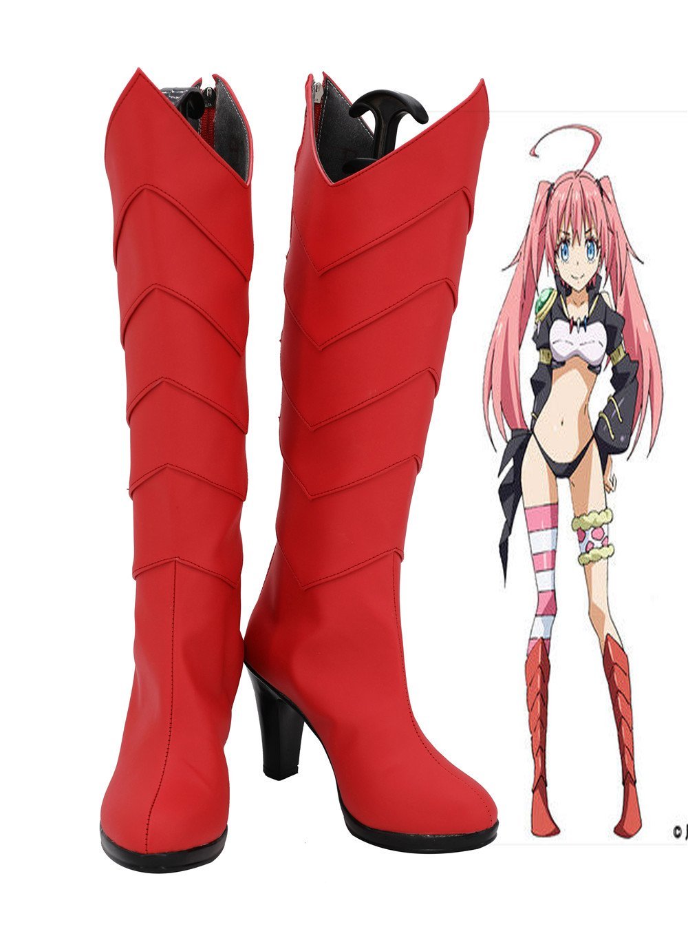 That Time I Got Reincarnated as a Slime Meine Wiedergeburt als Schleim in einer anderen Welt Milim Schuhe Cosplay Schuhe Stiefel