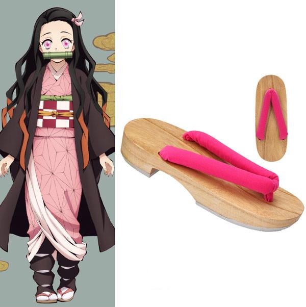 Demon Slayer: Kimetsu no Yaiba Nezuko Kamado Pantoffel Cosplay Schuhe
