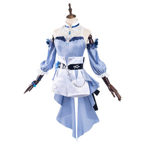 Genshin Impact Qin Cosplay Kostüm Halloween Karneval Outfits