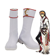 Laden Sie das Bild in den Galerie-Viewer, CCS Card Captor Sakura Shaoran Li Stiefel Cosplay Schuhe Weiß