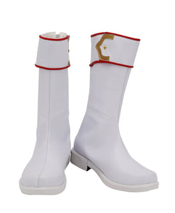 CCS Card Captor Sakura Shaoran Li Stiefel Cosplay Schuhe Weiß
