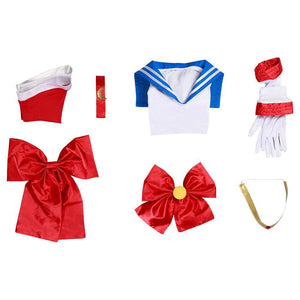 Sailor Moon Kinder Tsukino Usagi/Sailor Jupiter/Sailor Mars Kostüm Mädchen Halloween Karneval Kostüm - cosplaycartde