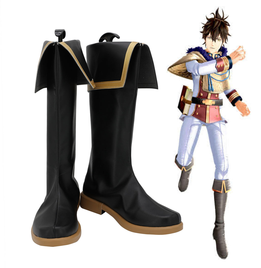 Black Clover Yuno Schuhe Cosplay Schuhe Schwarz