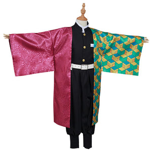 Kinder Kimono Demon Slayer Kimetsu no Yaiba Tomioka Giyuu Cosplay Halloween Karneval Kostüm