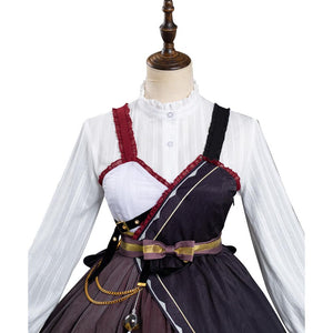 Kazuhha Genshin Impact Cosplay Kostüm Lolita Outfits Halloween Karneval Kleid