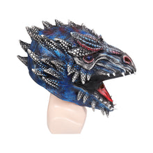 Laden Sie das Bild in den Galerie-Viewer, House of the Dragon Dragon Mask Cosplay Latex Maske Helmet Halloween Party Requisiten