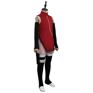 Kinder NARUTO Boruto Sarada Uchiha Kostüm Cosplay Halloween Karneval Outfits