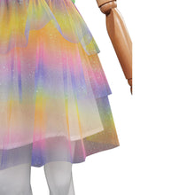Laden Sie das Bild in den Galerie-Viewer, Margot Robbie Kinder 2023 Barbie gedruckt Ärmellos Kleid Cosplay Kostüm