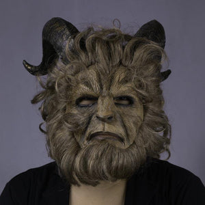 2017 Beauty and the Beast Schönheit und das Biest Dan Stevens Beast Maske Langharre Cosplay