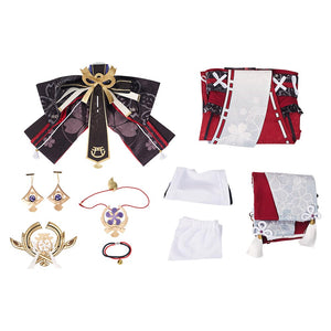 Genshin Impact - Yae Miko Cosplay Kostüm Halloween Karneval Outfits Stil B