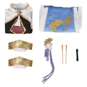 Re:Zero Emilia Cheongsam Kleid Cosplay Halloween Karneval Kostüm