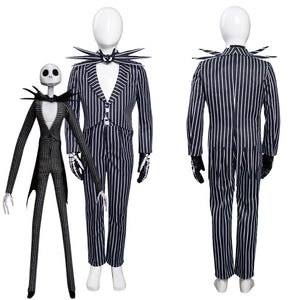 Kinder The Nightmare Before Christmas Jack Skellington Cosplay Kostüme Uniform Halloween Karneval Anzug