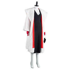 Cruella De Vil Cruella Mantel Kostüm Cosplay Halloween Karneval Outfits