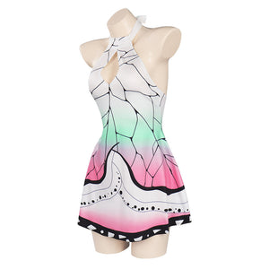 Demon Slayer Kochou Shinobu Sexy Cosplay Bademode Erwachsene Sommer einteiliger Badeanzug