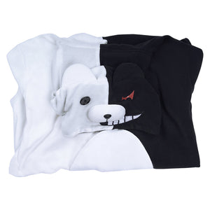 Danganronpa Dangan Ronpa Monokuma und Monomi Cosplay Kostüm Jumpsuit Pajamas Schlafanzug Halloween Karneval