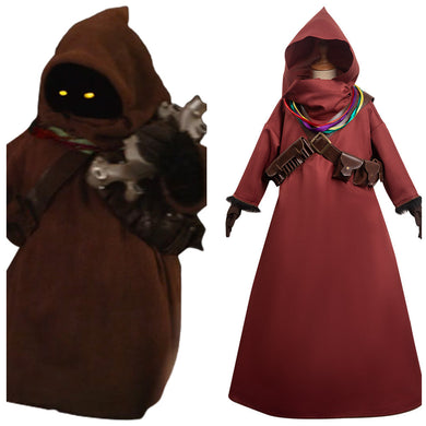 Kinder Star Wars The Mandalorian Jawa Cosplay Kostüm Halloween Karneval Outfits