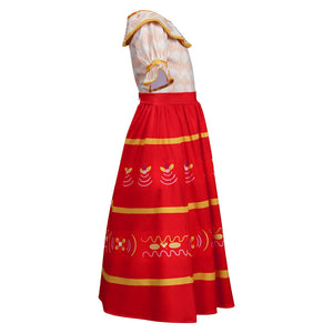 Encanto Dolores Madrigal Outfits Cosplay Kostüm Halloween Karneval Kleid